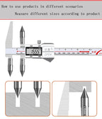 Edge-Center Distance, Center Distance, Digital Caliper, Cone Probe Hole Distance, Centerline Caliper, Edge-To-Hole Measurement