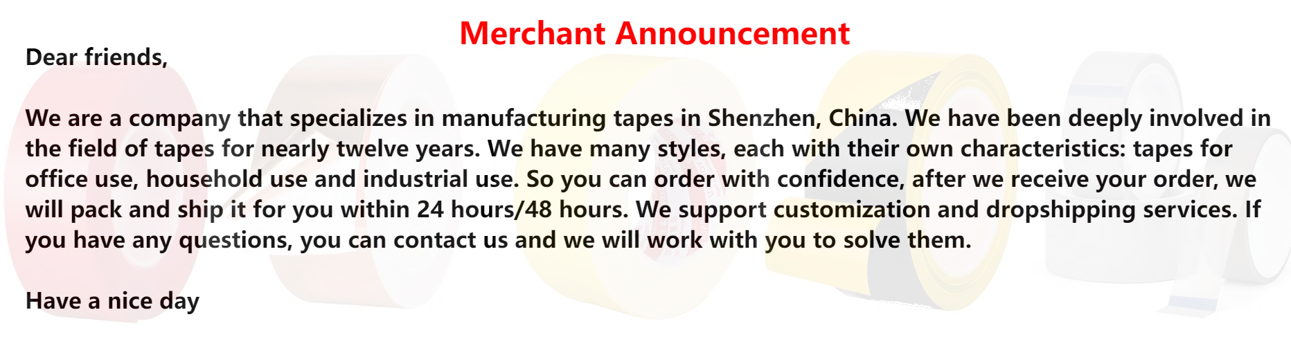 Heavy-Duty Transparent Fiberglass Strapping Tape - Super Strong, Waterproof, Single-Sided Adhesive with Carton Sealing Feature