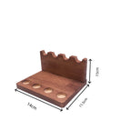1PC Walnut Wood Multifunction Desk Organizer - Pen Holder, Phone Stand & Storage Solution for Office and School