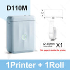 Niimbot D110 Label Printer Bluetooth Mini Adhesive Portable Smart Label Maker UV Without Ink For Office School Labeling Machine