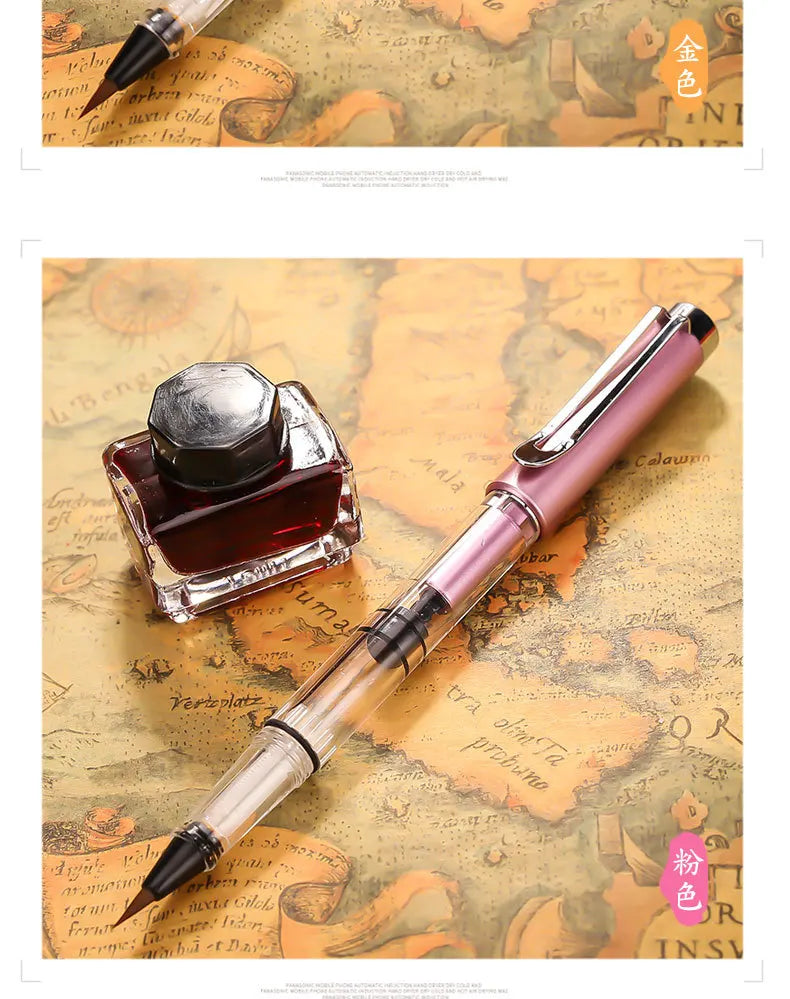 9 Color Piston Brushes Calligraphy Brushes Watercolor Brushes Paint Pen Stationery Art Schoo Supplies for Chinese Painting