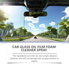 Car Glass Oil Film Cleaner Spray Glass Car Window Stain Remover Cleaning Agent Brightening Agent Quickly Cleans Removes Oil Film