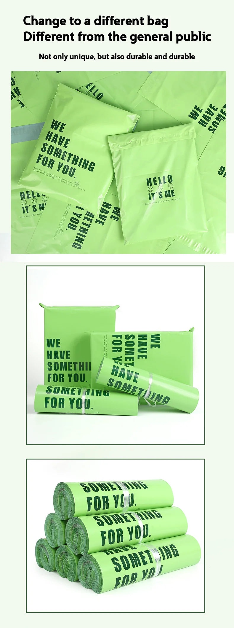100pcs/lot Plastic Mailing Envelope Bags Polyethylene Shipping Color Packaging Product Storage Custom Printing Own Logo Brand