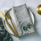 Napkin 41x41cm Cotton Cloth Gauze Retro Burr Rustic Kitchen Towel Dining Place Mat Wedding Party Dinner Mariage Table Decoration