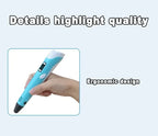 USB 3D Printing Pen Drawing 9M PLA Children's 3D Graffiti Drawing Pen Toy Smart Gift DIY Art Tool Birthday Christmas Gift