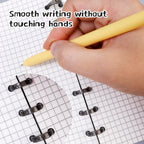Loose Leaf Binders 5 Colors 3-hole Book Rings Translucent Binding Spines Combs Snap Split for DIY Diary Scrapbook School Supply