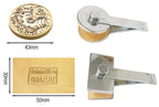 Embosser Stamp Customized Private Logo Customization Library Book Invitation Wedding Embossing Stamp Company Paper Leather Seals