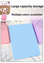 A4 Transparent File Box High Aesthetic Student Test Paper Simple Large Capacity Storage Box Writing Board Office Supplies