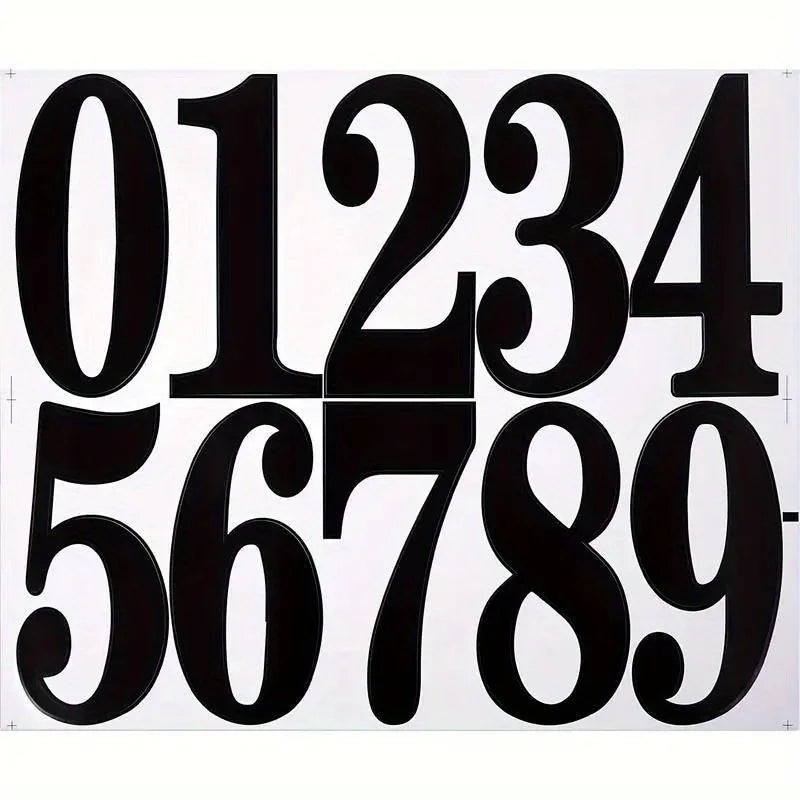 Digital stickers, mailbox stickers, and waterproof digital labels are used to mark house numbers and home office address numbers