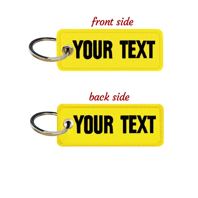 Personalized Name Customization Embroidery Patches, Car, Motorcycle, Backpack, Door Lock, Key-Chain Tag