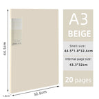 A3 Side-Loading Portfolio 8K Album for Children's Certificates, Artwork, Drawing Paper, and Poster Collection Folder