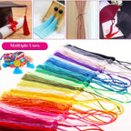 100pcs/Pack 13cm Tassel Silk Fringe Silky Floss Bookmark Tassels Mini Tassels for DIY Craft Jewelry Making Souvenir Bookmarks