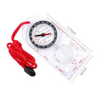 High Quality Acrylic Map Ruler Compass Multi-function Portable Baseplate Compass Transparent Camping Maps Hiking