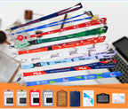 Beautiful And Glossy Nylon With Logo Printing, Suitable For Hanging Necks At Business, Office, School And Exhibition Events