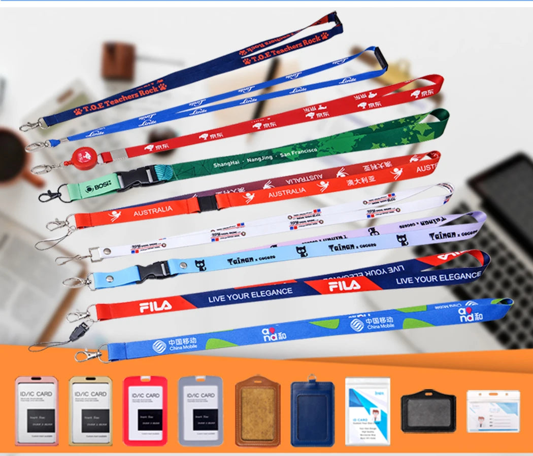 Beautiful And Glossy Nylon With Logo Printing, Suitable For Hanging Necks At Business, Office, School And Exhibition Events