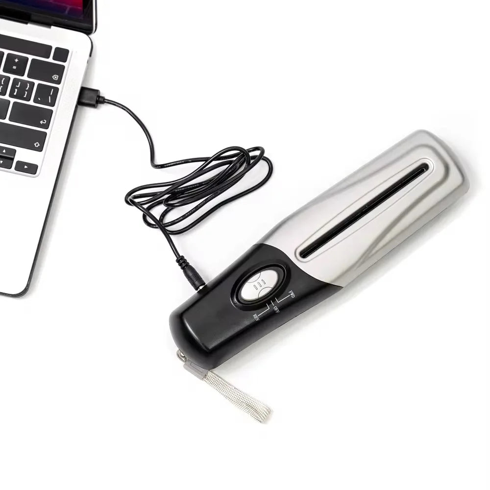 Portable Handheld Battery and USB Dual-purpose Shredder A4/A6 Size Suitable for Mini Cutter Electric Strip Cutting Document Tool