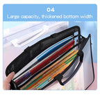 Transparent A4 Handbag Six Colors Large Capacity Waterproof Documents Students Business Portable Bag