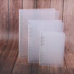 Creative transparent twill pp binder shell a6 a5 six-hole b5 nine-hole folder