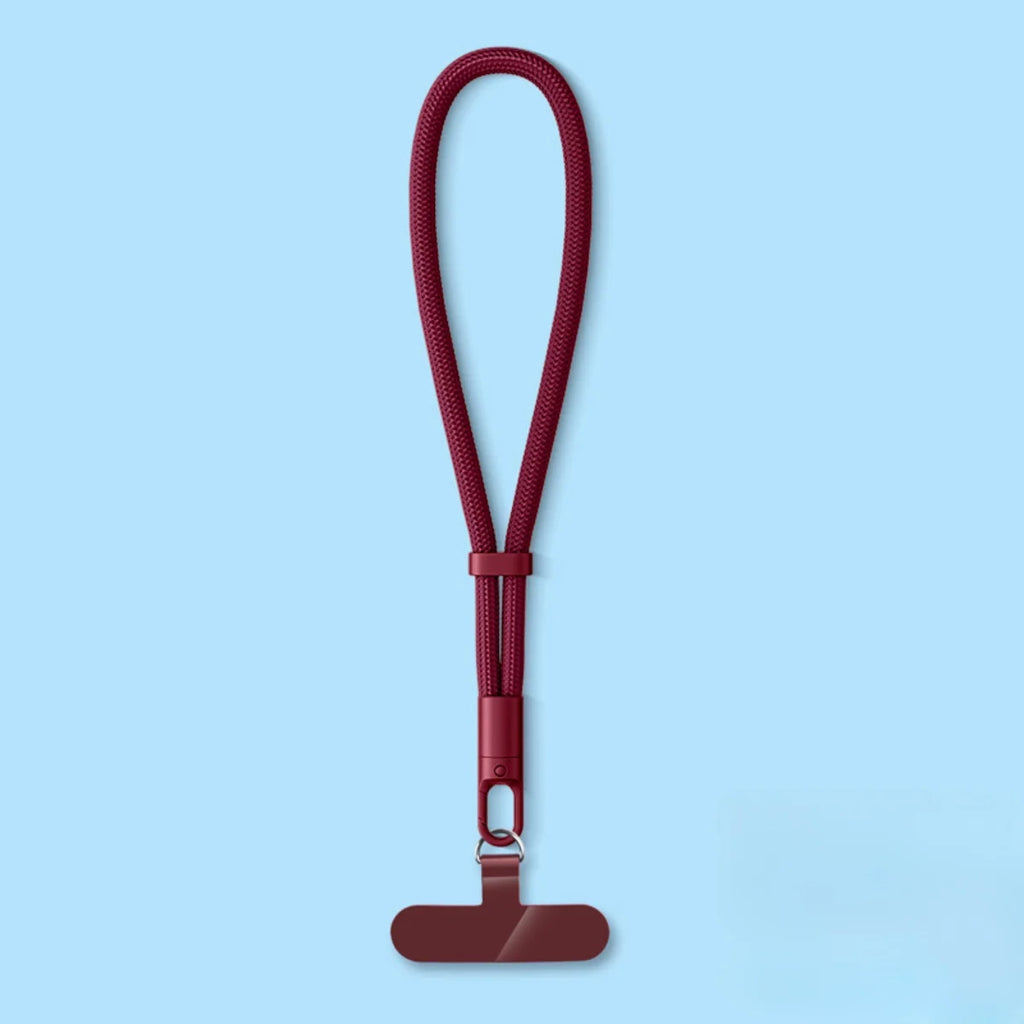 Universal Adjustable Mobile Phone Lanyard Short Wrist Strap with Self-locking Anti-drop Design Durable Polyester Phone Strap