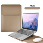 PU Leather Laptop Computer Sleeve Case Bag Stand Cover Pouch Man Women 13 14 15 15.6 16 inch for Macbook Air Samsung HP Lenovo