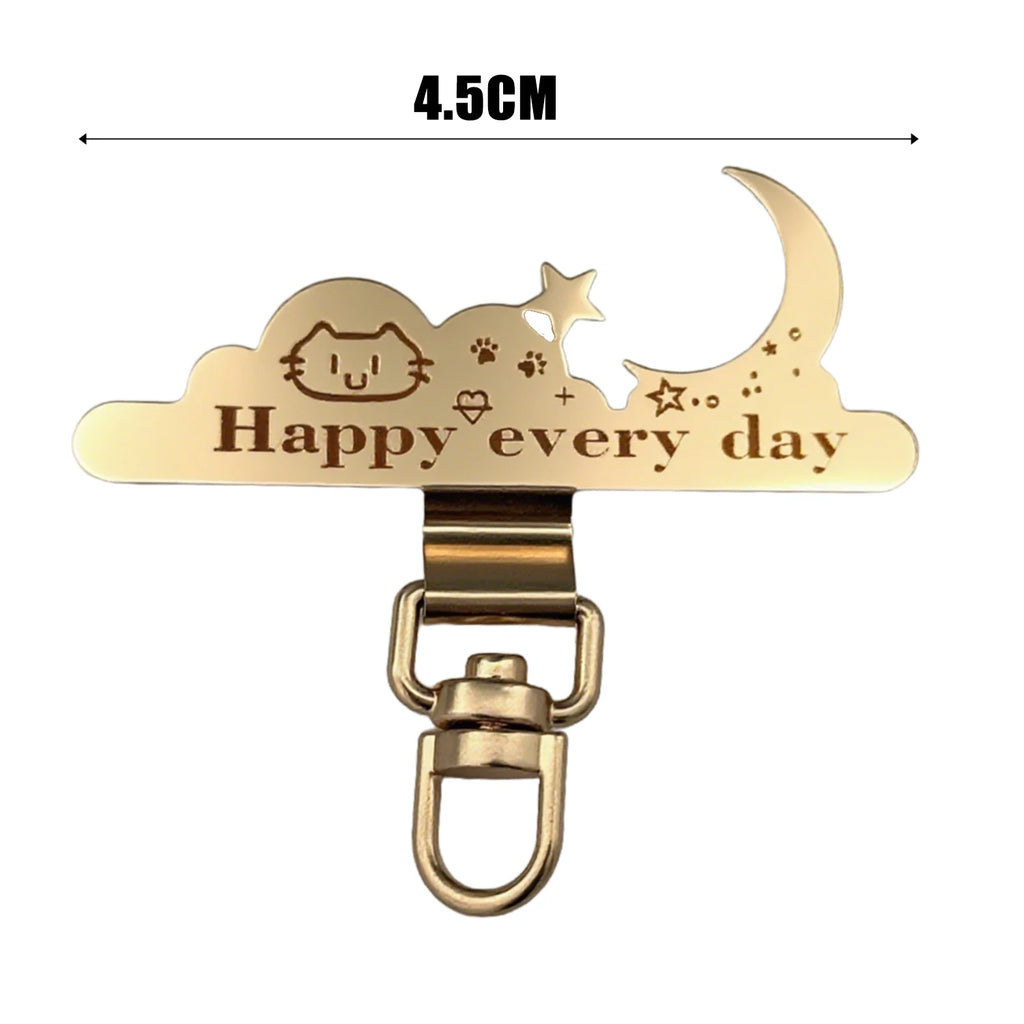 4-1Pcs Phone Lanyard Patch Anti-Lost Replacement Phone Tether Tabs Metal Cute Mobile Phone Lanyard Tether Tabs Patch Clips Ins