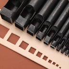 WUTA Basic 1pc Square Leather Punch Rectangle Hollow Oblong Hole Puncher Belt Strap Watch Band Cutter DIY Craft Leather Tools