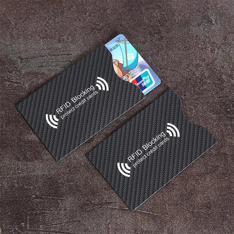 5Pcs Fashion Anti Theft for RFID Credit Card Protector Blocking Cardholder Sleeve Skin Case Covers Protection Bank Card Case