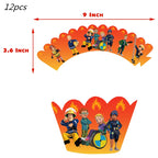 108*180cm Fireman Sam Party Supplies Disposable Tablecloth Firefighter Plastic Table Cover Fire Truck Birthday Decoration
