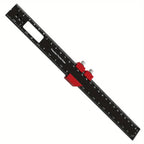 Woodworking Pocket Ruler Aluminum Alloy T-Type Scribing Square Layout Tool,  Accurate Slide Ruler Inch And Metric Measurements