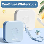 Deli 1/2pcs 2m Measure Tape Soft Rulers Double Scale Sewing Flexible Ruler for Kids Aldult Height Waist Measuring Tailor Ruler