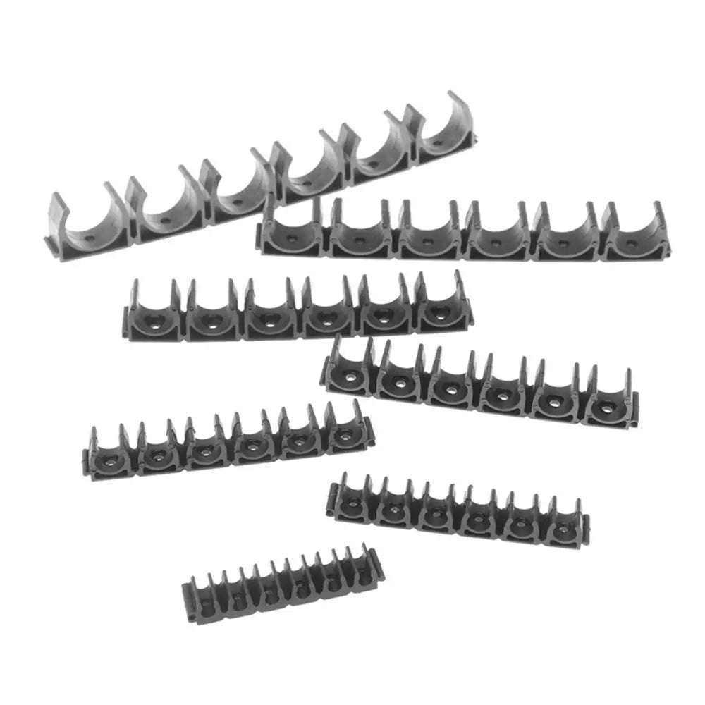 4/6/8/10/12mm Nylon Pneumatic Tube Air Hose Fixing Clamp 6 Way Water Pipe Holder Gas Compressor Tubing Diversion Flow Clip