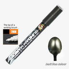 Metallic Markers Colouring Pens for Mech Painting Golden Paint Marker Pen Silvery Reflective Paint Model Marker Pen