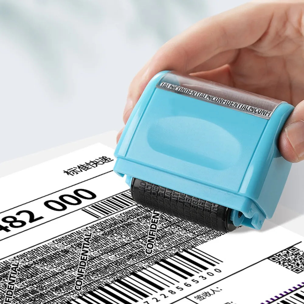 High Quality Colorful Seal Roller Stamp Privacy Smear Confidentiality Stamp ID Data Roller Privacy Seal