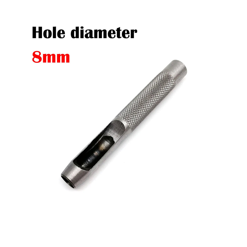 High Quality Steel 1mm 2mm 3mm 4mm 5mm 6mm 8mm to 20mm Round Hole Punch Tool Hollow Cutter for Leather Craft Belt Bag Clothing