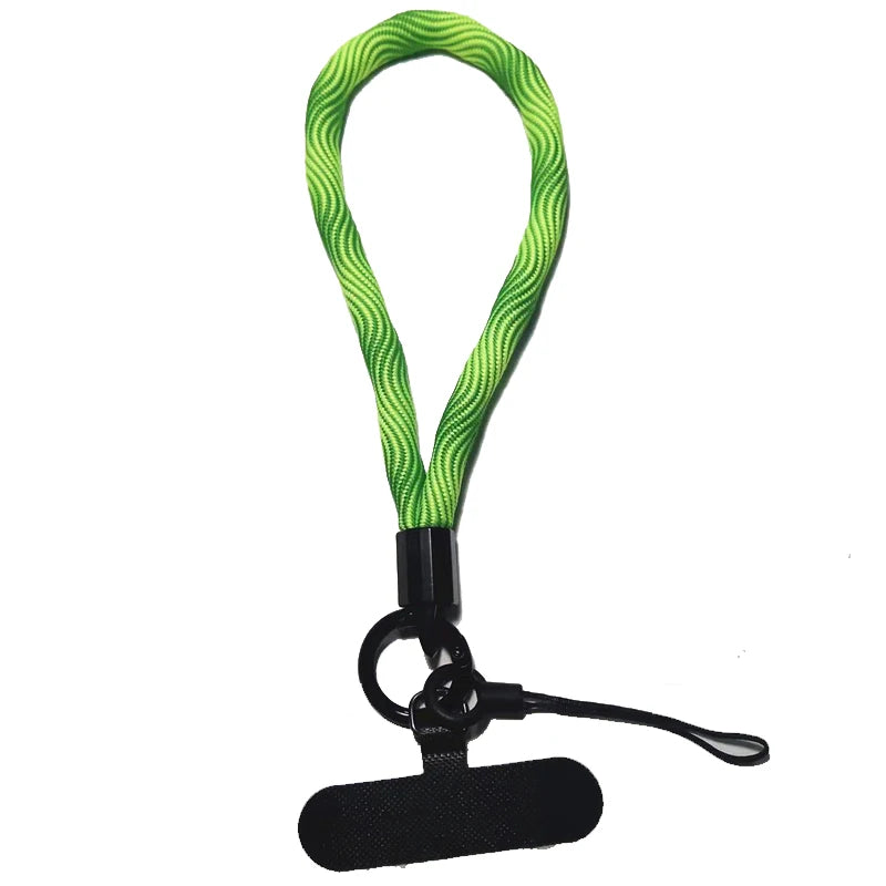 Phone Lanyard Wrist Strap Woven Phone Lanyard Creative Keychain Hanging Rope Anti-lost Security Wristband Universal Short Rope
