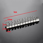 10PCS Metal Price Tags Goods  Counter Jewelry Price Display Tags Adjustable Assembly Mini Dollar Euro Pound Price Tag Plate
