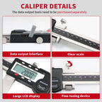 SHANHR 500/600mm Digital Vernier Calipers Electronic Caliper Steel Paquimetro Digital Measuring Tools Messschieber Caliper Gauge