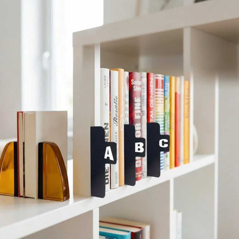 A-Z 26 Letters Alphabetical Labeling Bookmarks Plastic Dividers Premium Feel Category Identification Cards Alphabetical Tabs