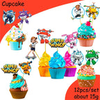 Super Wings Party Supplies Balloons Cup Plates Napkins Tableware For Kids Baby Shower Birthday Party Decoration