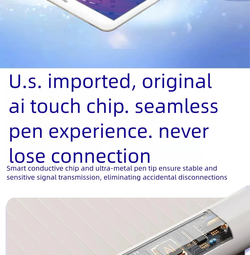 P+7 Universal Stylus Battery Display Pen For Android IOS Screen Touch Pen For iPad Huawei Xiaomi Honor Tablet Stylu   Penci