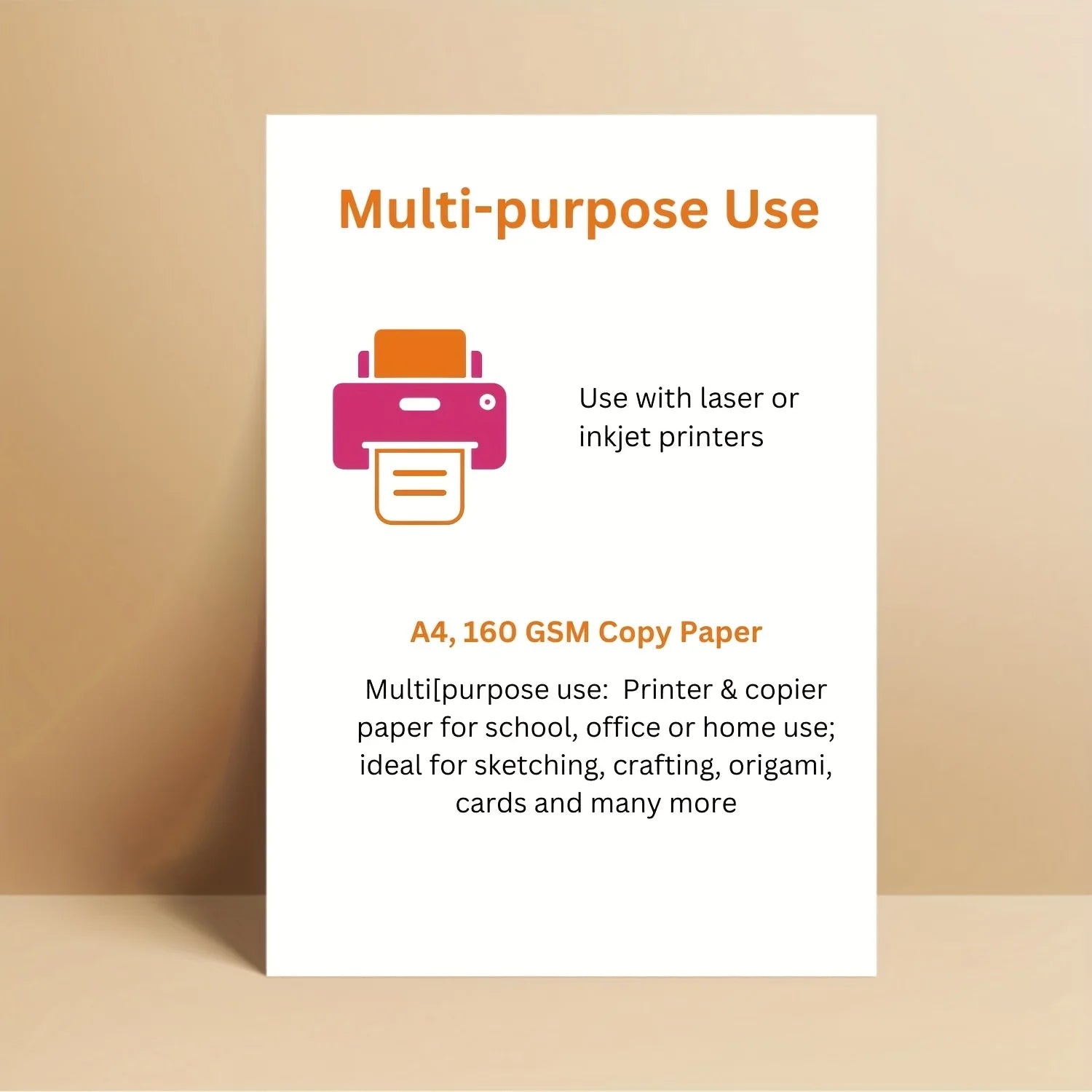 50/100pcs A4 White Cardstock for Printing Card