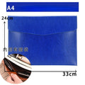 A6 A5 A4 Leather File Folder Data Package Document Bag Fashion Briefcase Data Contract Bill File Bag School Office Supplies