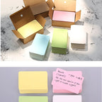 100/page Kraft Paper Cards Blank Business Card Message "Thank You" Cards Wedding Party Label Bookmark Learning Card &Invitations