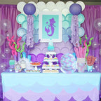 Mermaid Party Decorations Supplies Mermaid Disposable Plates Cup Napkins Set for Girls Baby Shower Mermaids Princess Birthday