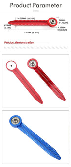 Woodworking Drawing Compass Circular Drawing Tool Hole Ruler High Precision Woodworking Scribe Gauges Marking Measurement Tool