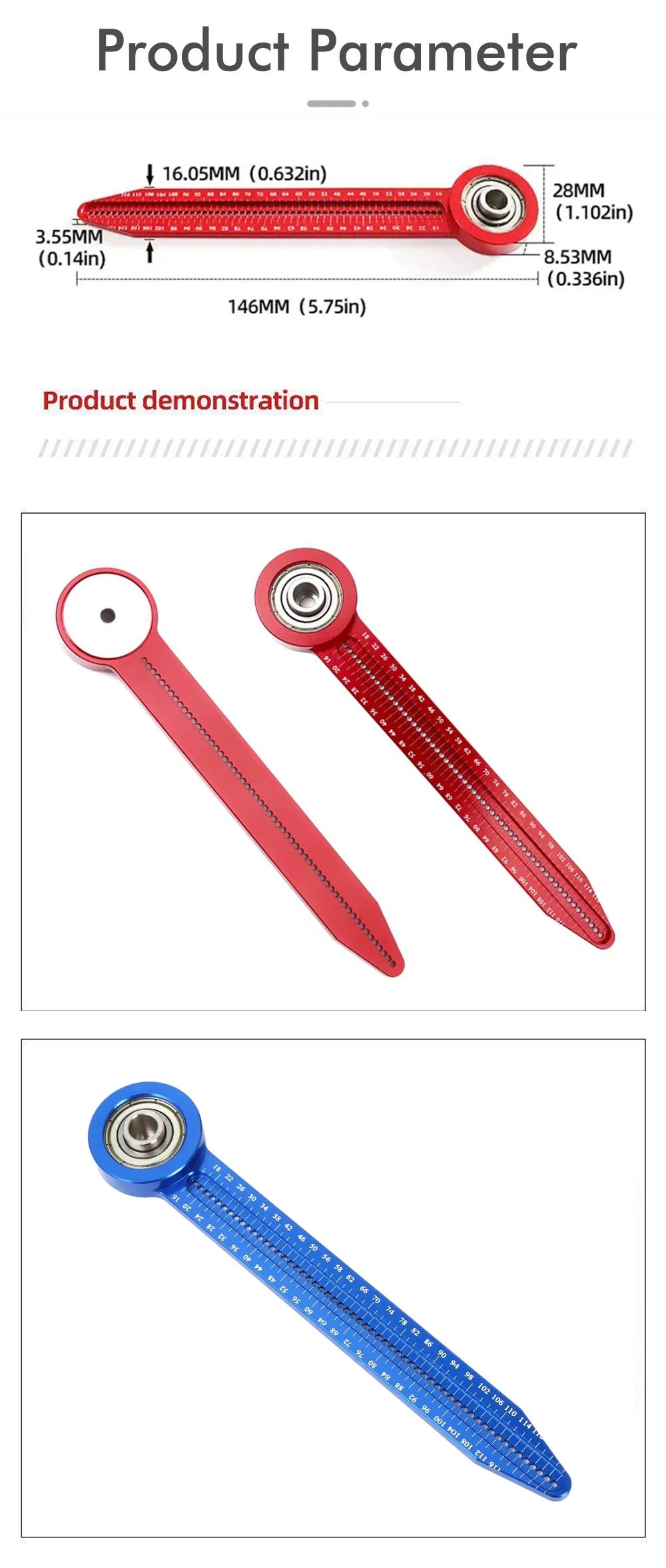 Woodworking Drawing Compass Circular Drawing Tool Hole Ruler High Precision Woodworking Scribe Gauges Marking Measurement Tool