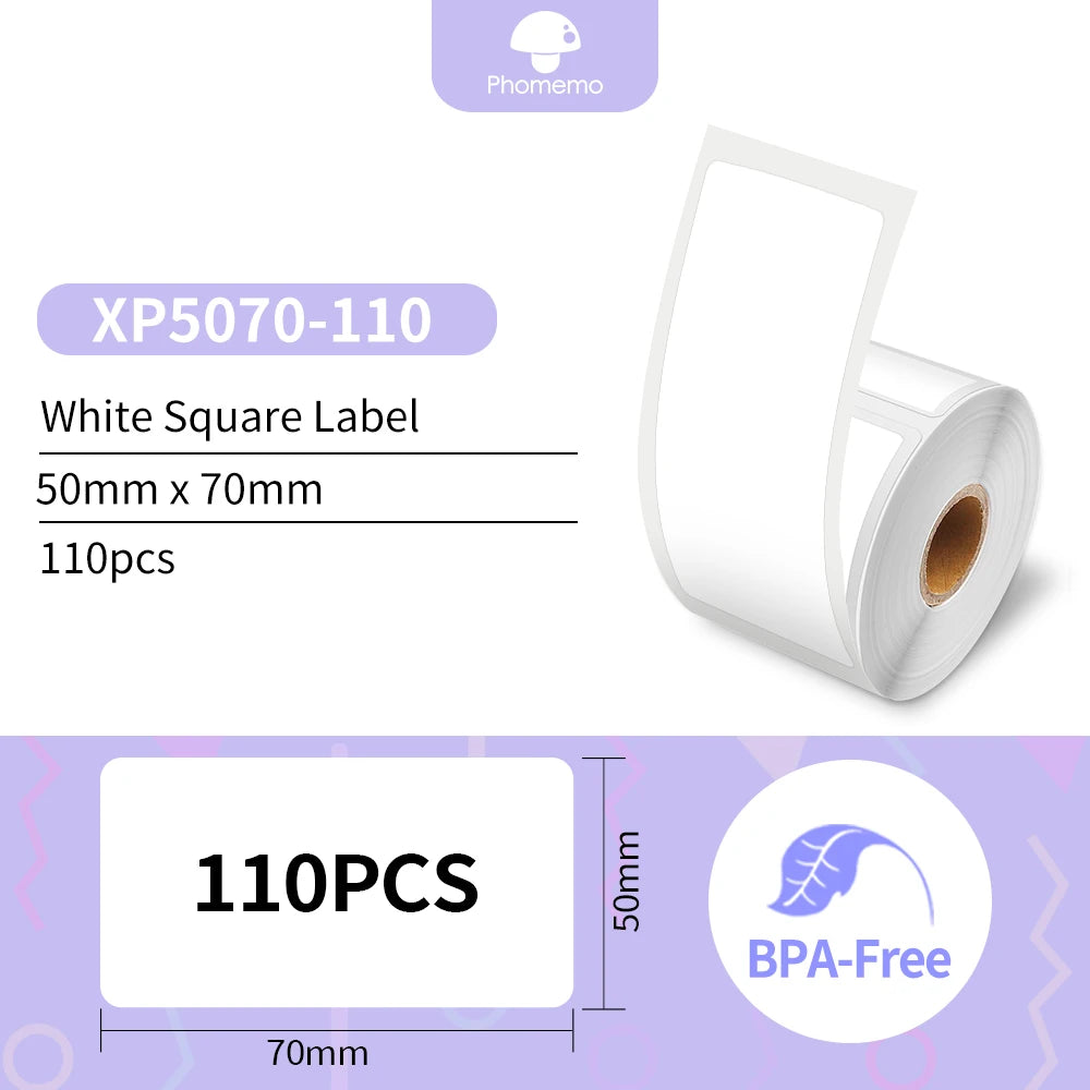 Phomemo Label Printer M110 Label Maker Barcode Label Printer for Address, Barcode, Clothing, Photo,Logo,Jewelry,Retail,Business