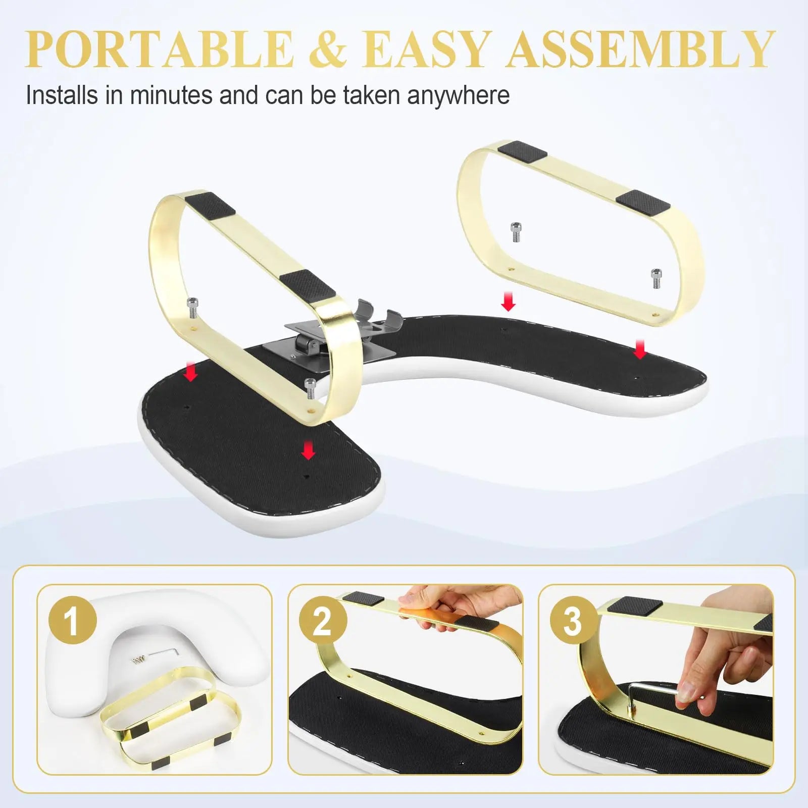 Nail Arm Rest with Rotating Phone Holder, Arm Rest for Nails Tech, PU Leather Nail Tech Arm Rest, U-Shaped Hand Rest