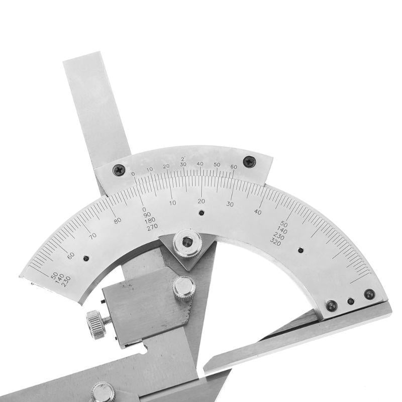 Allsome 320° Universal Protractor 0.02 Precision Goniometer Angle Measuring Finder Ruler Tool Woodworking Measuring Tool
