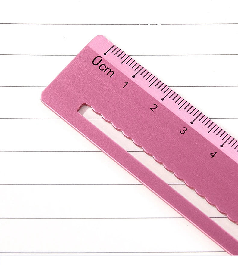 4pcs Aluminum Ruler Set,Drafting Set,With Storage Box Straight Ruler,Protractor,Students Measure Ruler Set Multi-Function Set